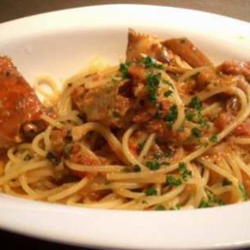 ズワイガニのトマトパスタ(クッチーナ いわなが)