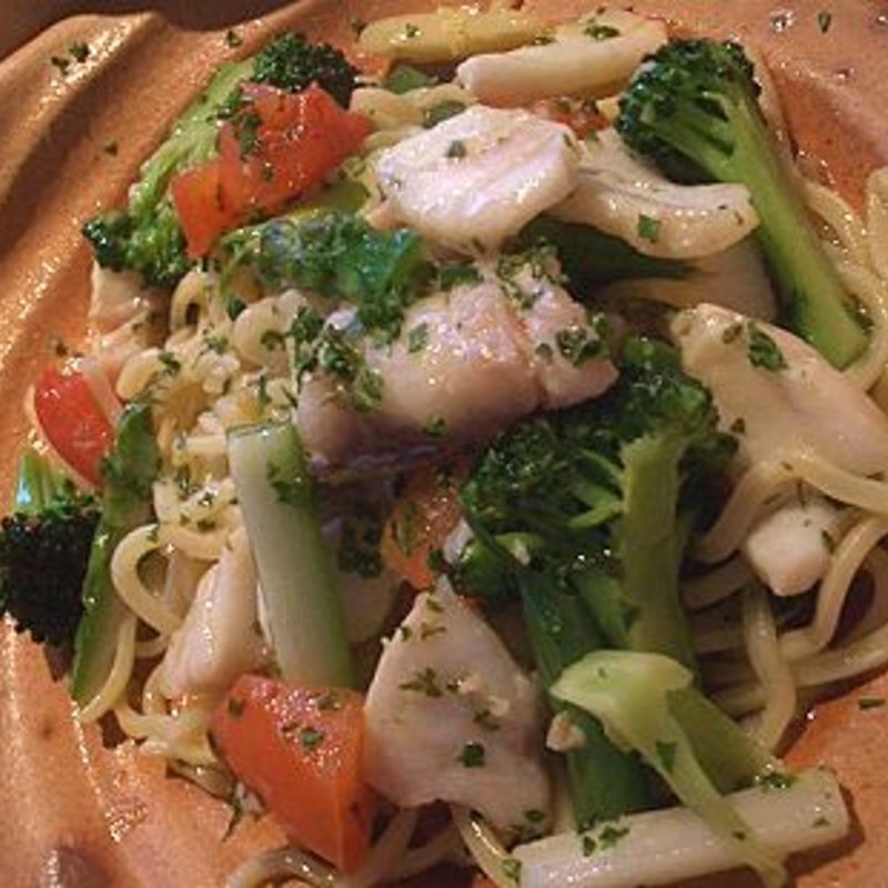 旬菜と活魚の手打ち麺タリオリーニ(クッチーナ いわなが)