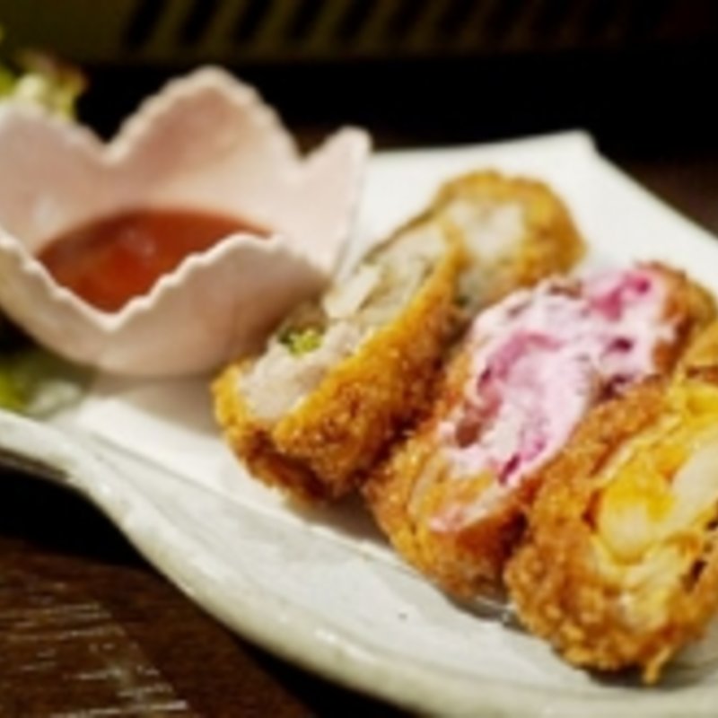 ◆一口カツ3種盛り(くら 江坂豚舎 )