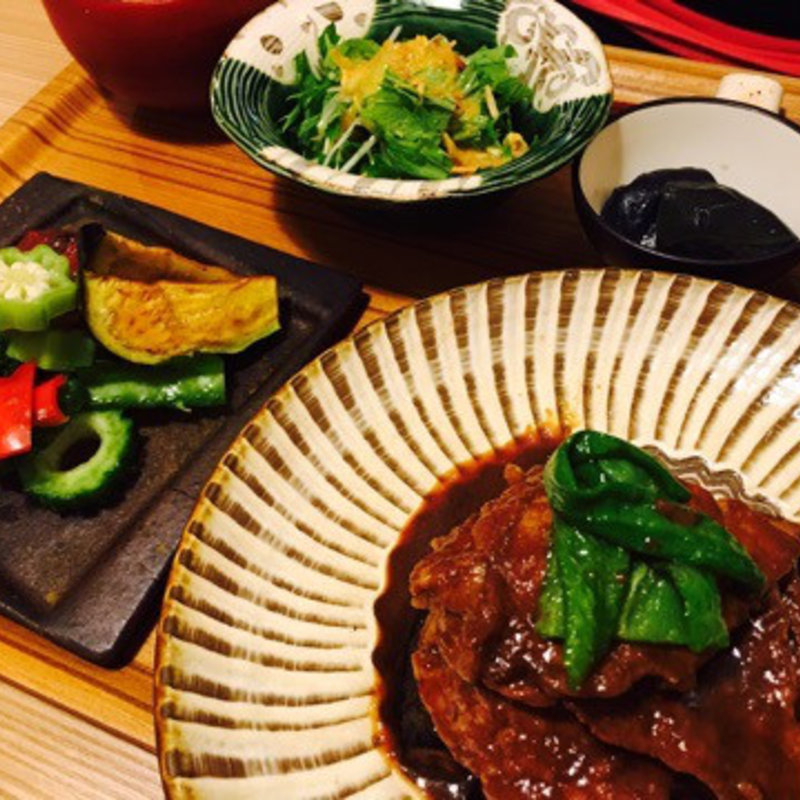 なすと豚赤みそ漬けランチ(くらかけ)