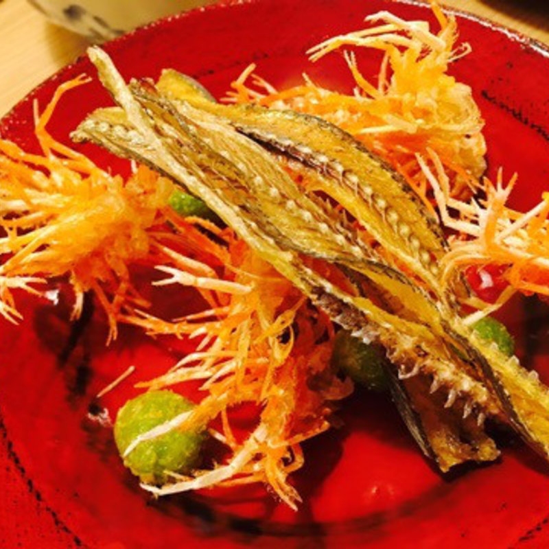 海老の頭、骨などの唐揚げ(くらかけ)