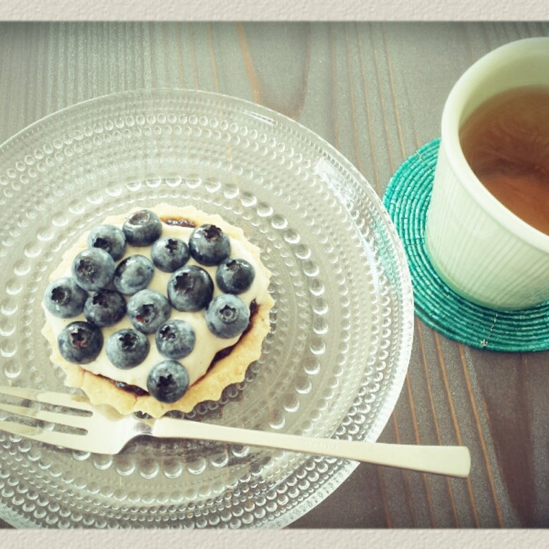 ブルーベリータルト(グリーンカフェ月音)