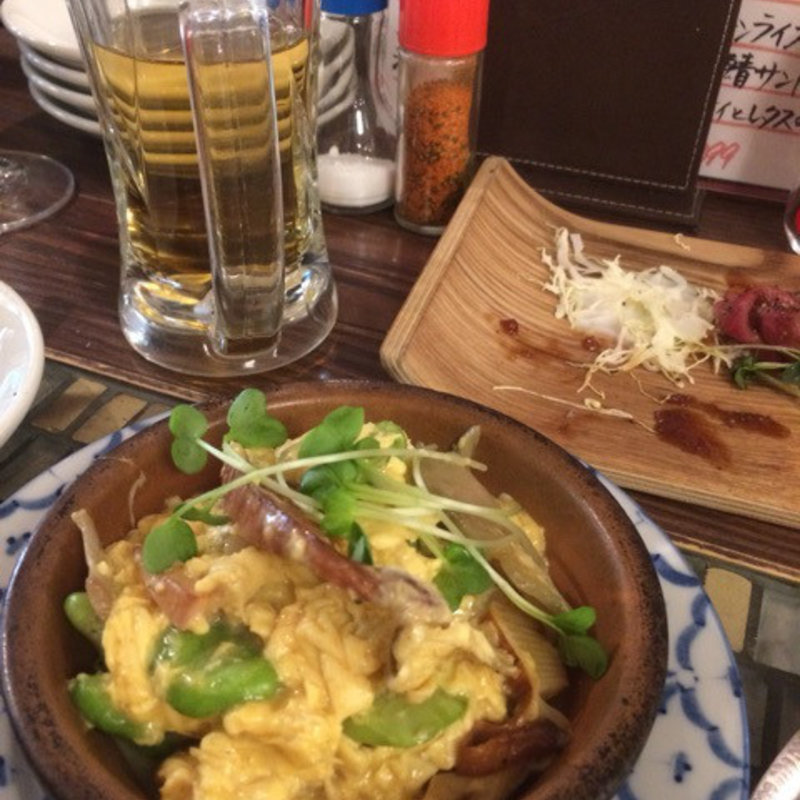 そら豆とタケノコのオムレツ風(グリル異人館 大阪駅前第3ビル)