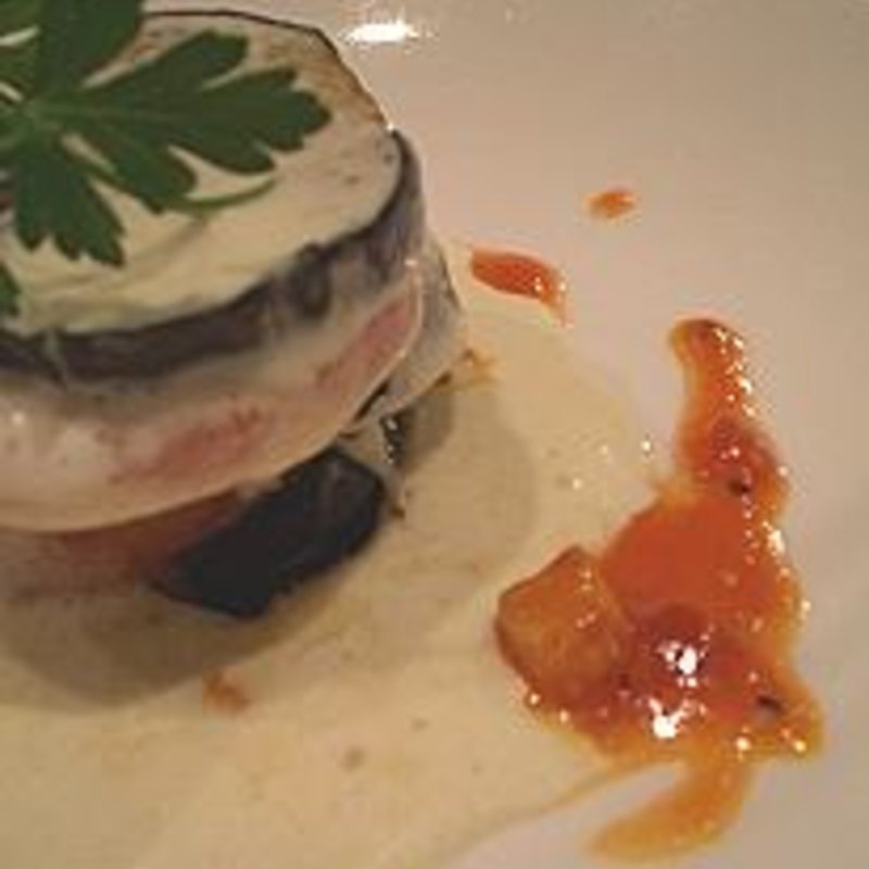 ナスとトマトの重ね焼き(クルルスパゲティ専門店 )