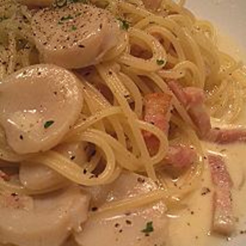 ほたてとベーコンのクリームソース(クルルスパゲティ専門店 )