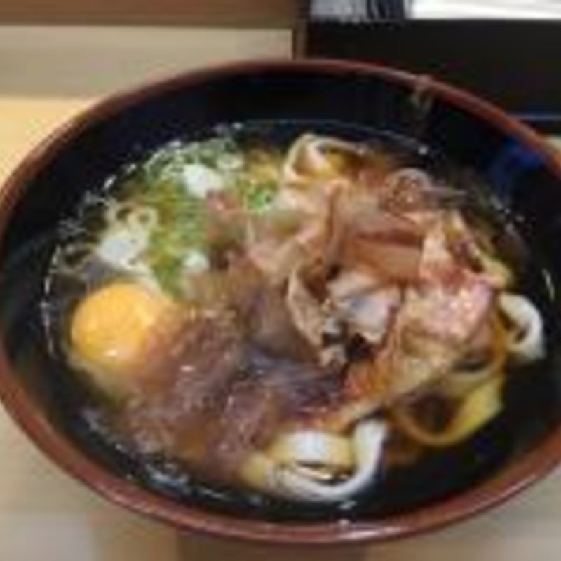 月見きしめん(グル麺 新大阪下り )