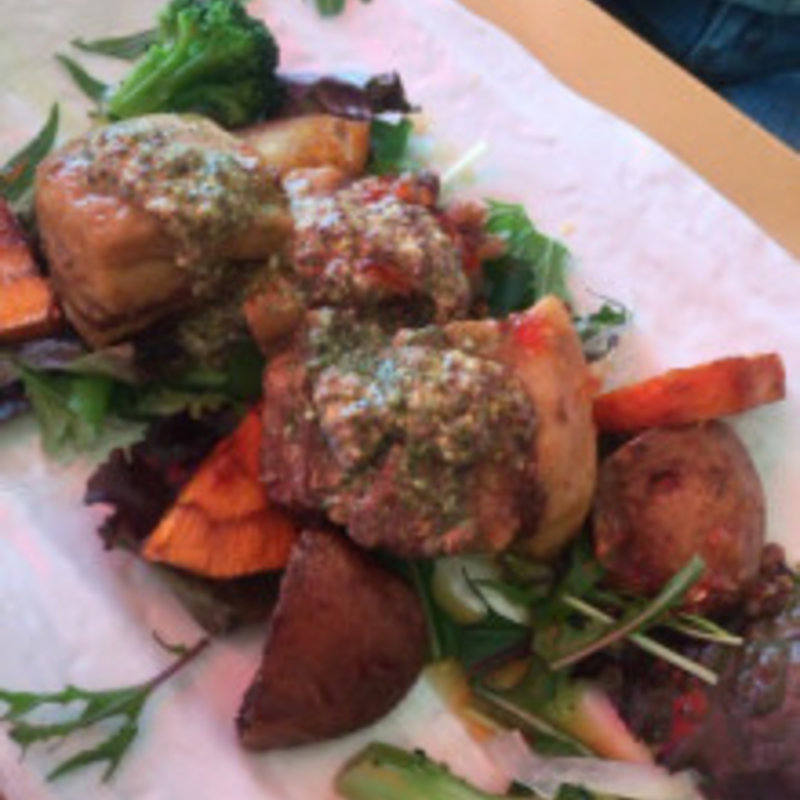 おさつポークの粒マスタードグリル(グローウェルカフェ)