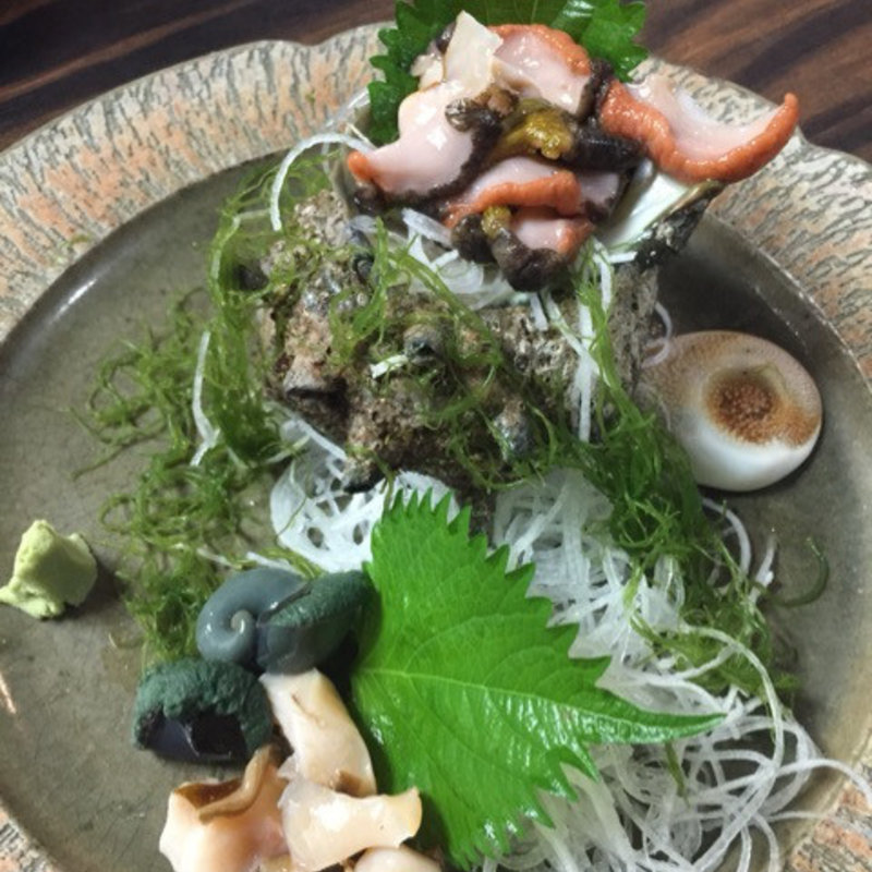 サザエの刺身(くろば亭 本店)