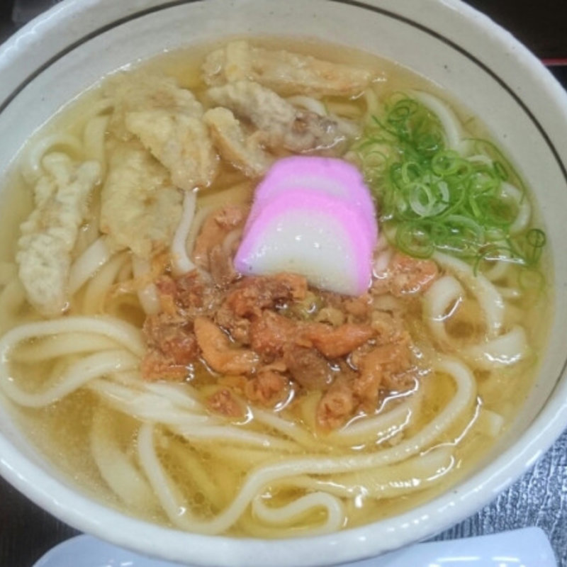 地鶏のごぼう天うどん大盛り(けんちゃんうどん 本店 )