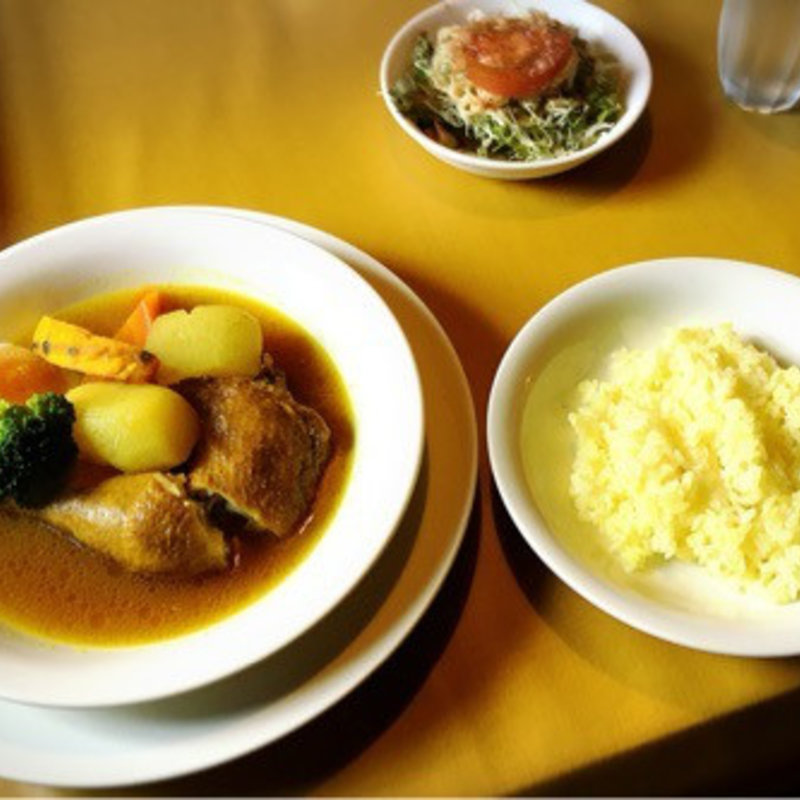 チキンカレーセット(こうひいはうす)