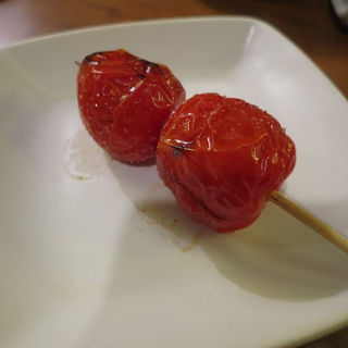 トマト串(焼鳥ダイニングごくう 新橋本店)