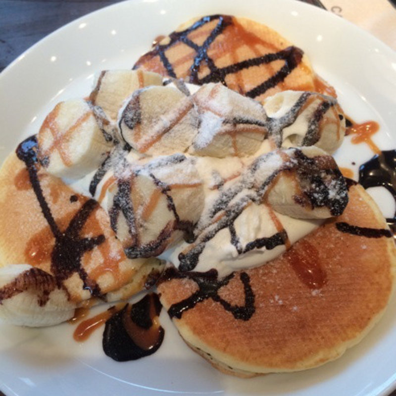 バナナパンケーキ(カフェ コクテル堂 横浜みなとみらい店)