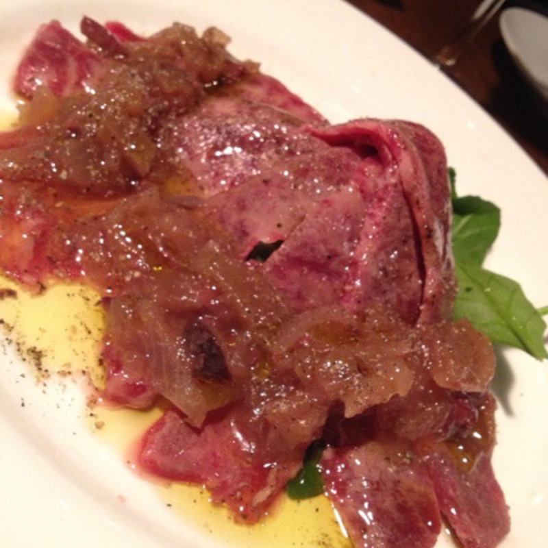 和牛ミスジ肉の炙りカルパッチョ(ココニール イケブクロ （COCONEEL ikebukuro）)