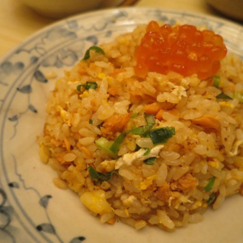 鮭ネギ親子チャーハン(銀座ごだいご)