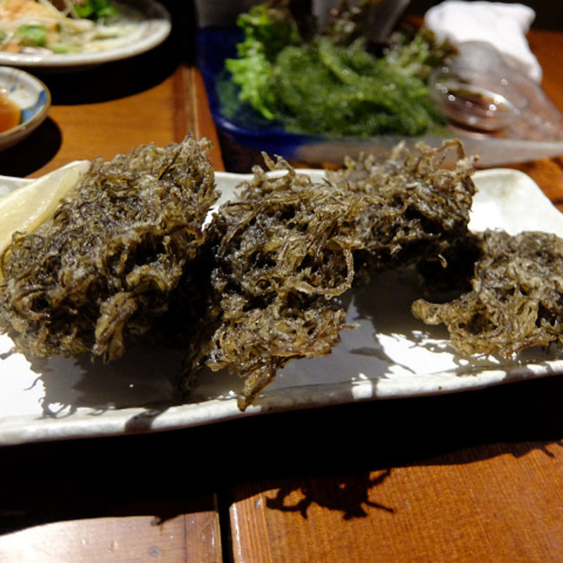モズクの天麩羅(こだわり創菜と沖縄料理 居酒屋 葉月)