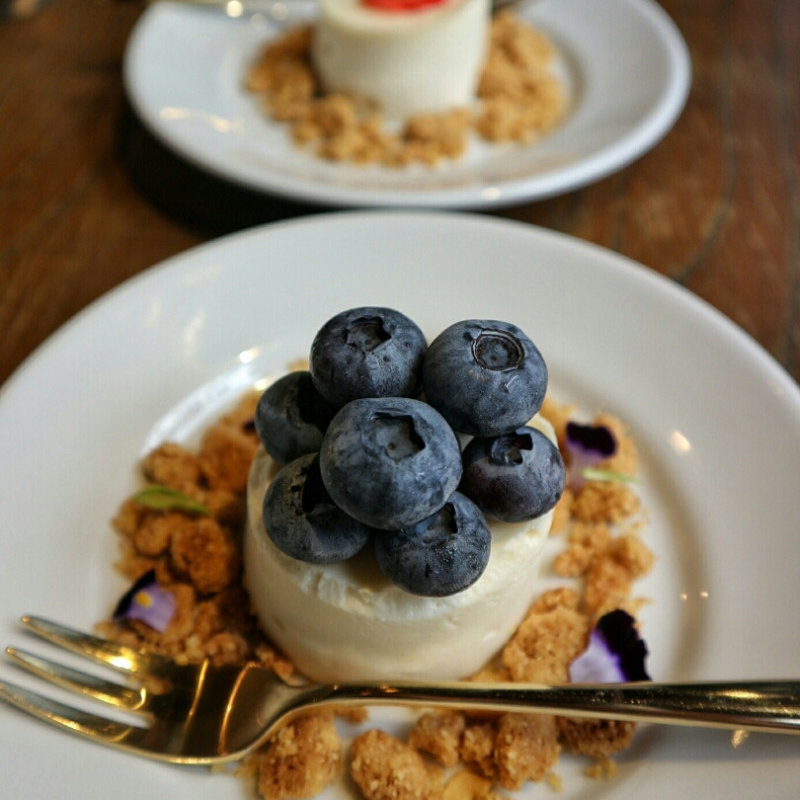 ブルーベリーのベイクドチーズケーキ(カフェ cotito ハナトオカシト 西荻窪 花屋・焼菓子)