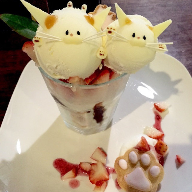 恋するにゃらんこパフェ(ことばのはおと )