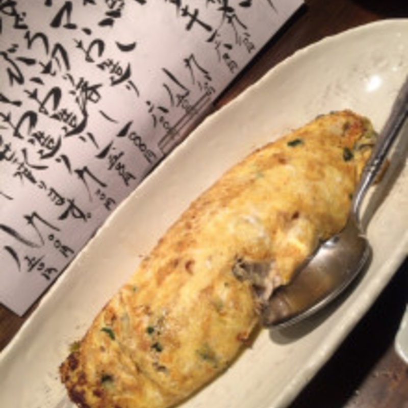 プリプリの牡蠣がゴロゴロ入ったオムレツ(こなから)