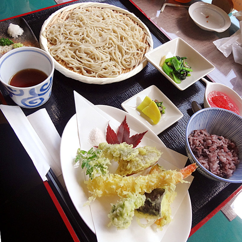 天ぷらそば定食(こぼり )
