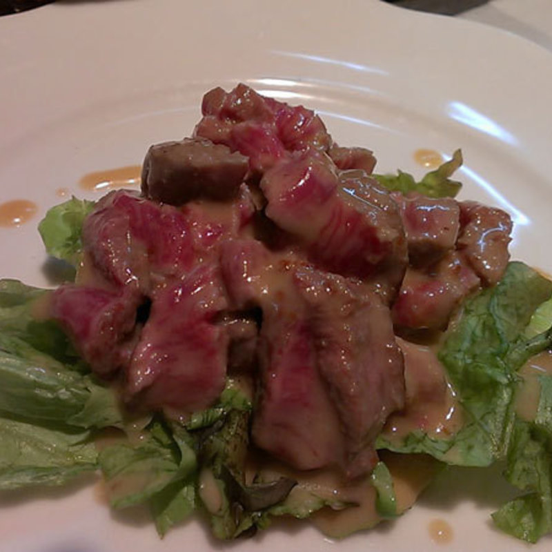 ジロー風牛タタキ(ゴメンネJIRO)