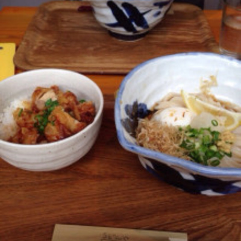 温玉ぶっかけ＆鶏天丼小サイズ(ごりあん )