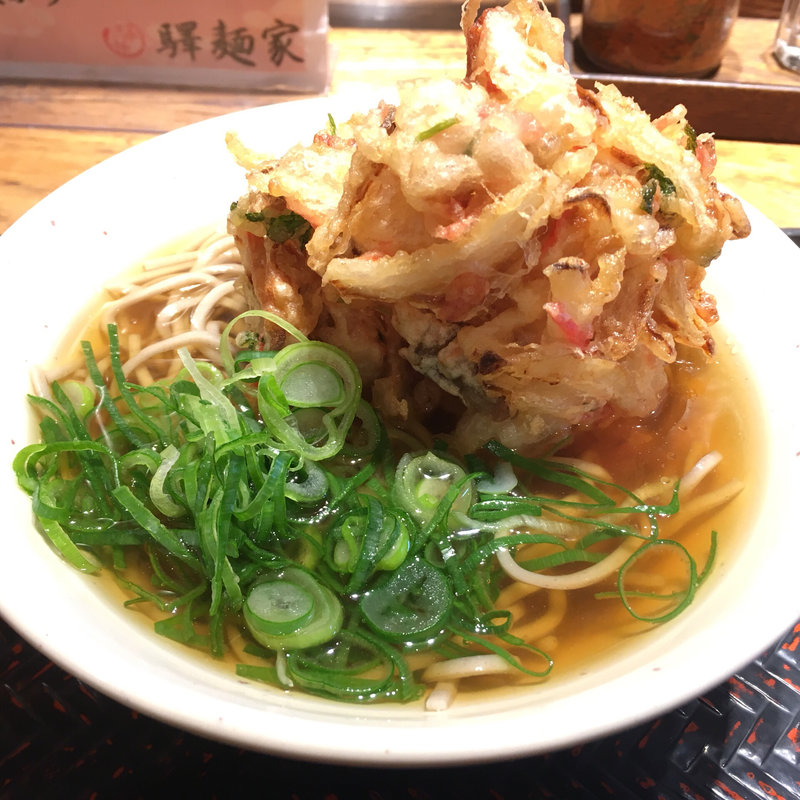 手作りかき揚げそば(駅麺家 )