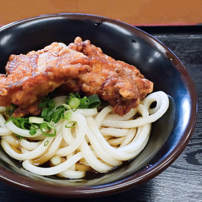 唐揚げぶっかけ冷（ぶっかけ冷+からあげ）(うどん屋 一 港店 （いち）)