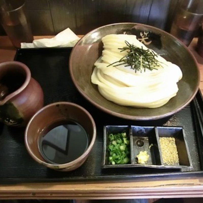 ざるうどん大盛り(さぬきうどん工房　麦笑)