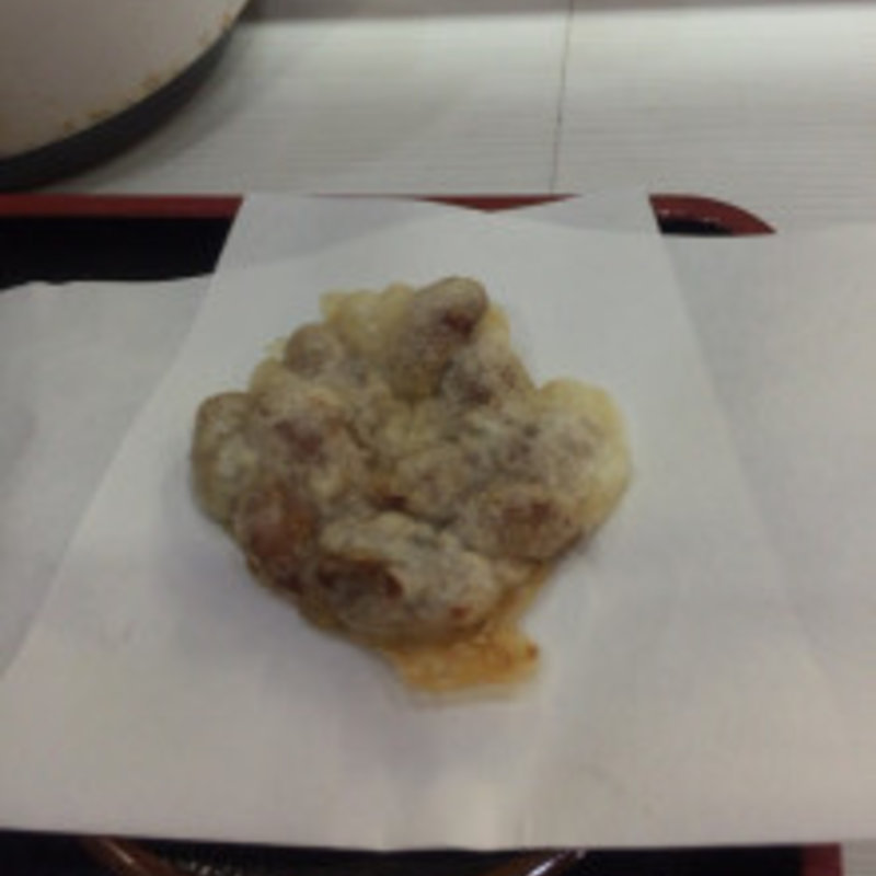 甘い煮豆のかき揚げ(さぬきうどん誠屋)