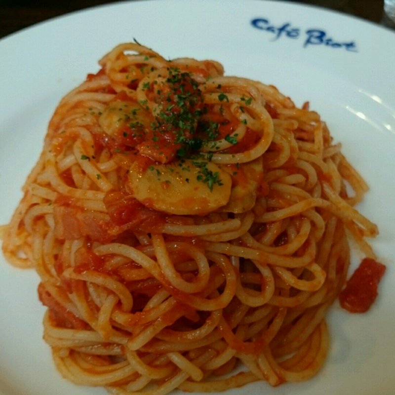 トマトソースのパスタ(カフェ・ビオ )