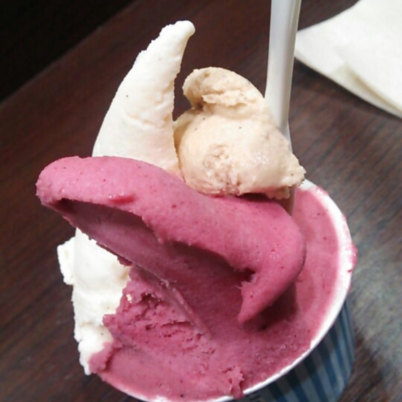 森の果実＆バニラ(ジェラテリア 伊澤いちご園 )