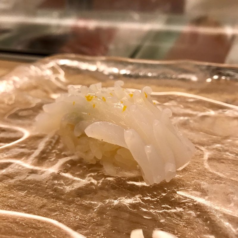 イカにぎり(鮨割烹 やま中)