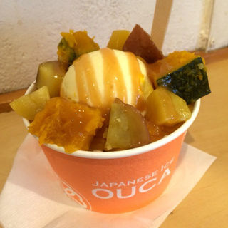 芋栗南瓜パフェ(JAPANESE ICE OUCA ジャパニーズアイス櫻花)