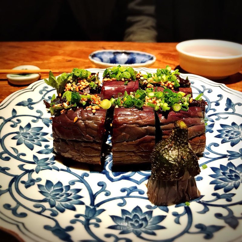 しぎみそと大葉の香り冷やし茄子(夕月)