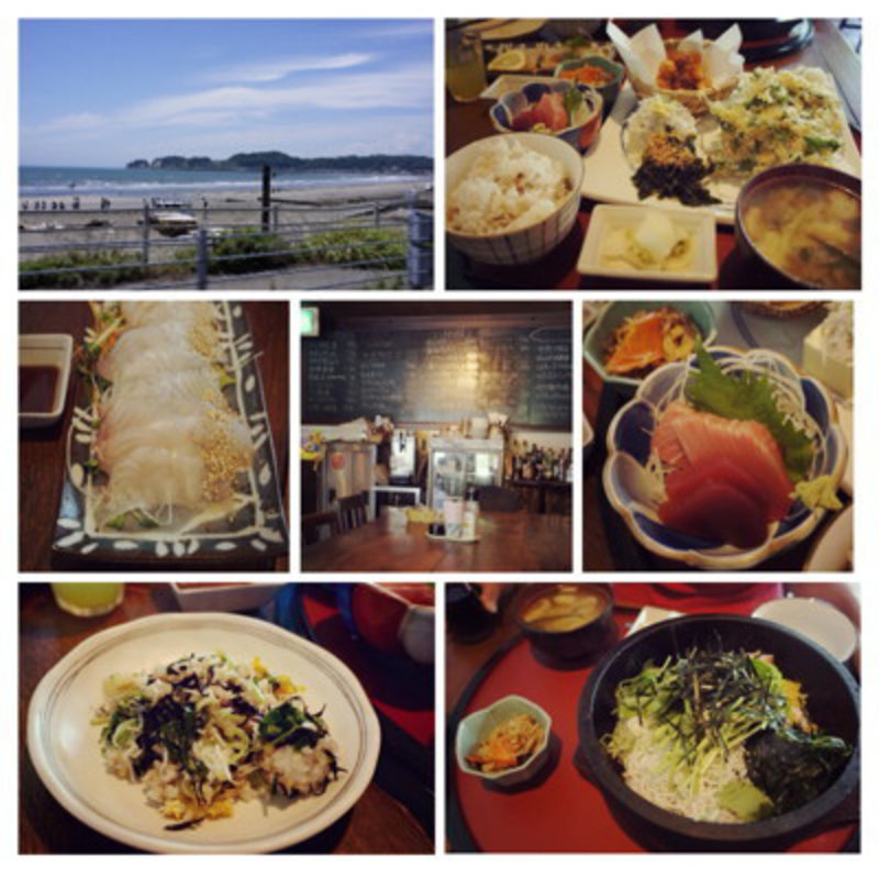 湘南の魚介を使った定食(しらすやガーデン )