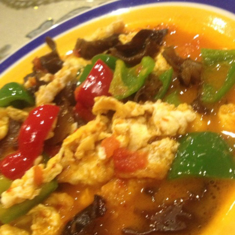 たまごときくらげの炒め物(ウイグルレストラン シルクロード・タリム(新疆料理))