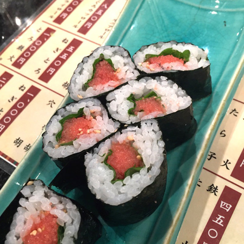 たらこの細巻き(すし一)