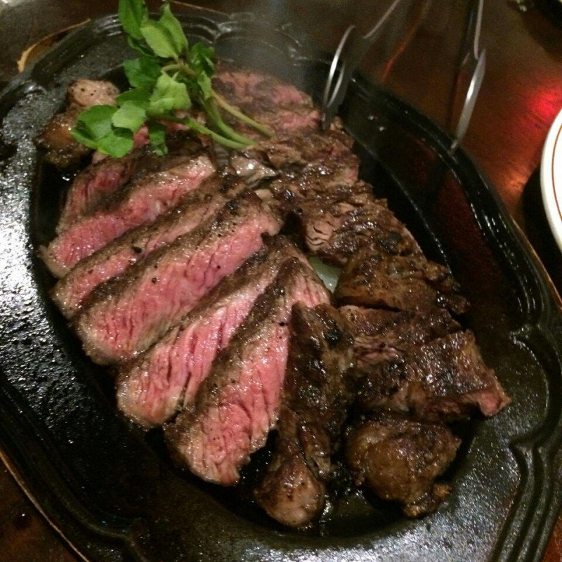 リブロースステーキ(ステーキ倶楽部 BECO 肥後橋)