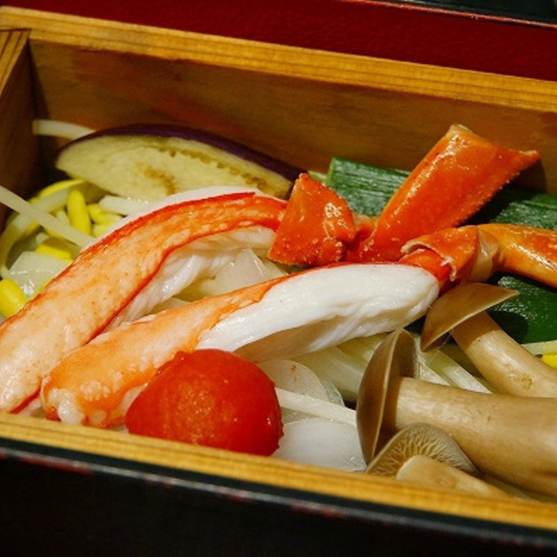 蟹のセイロ蒸しセット(せいろ料理 葵茶屋 （あおいちゃや）)