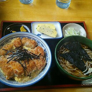 カツ丼セット(そば乃青山亭)