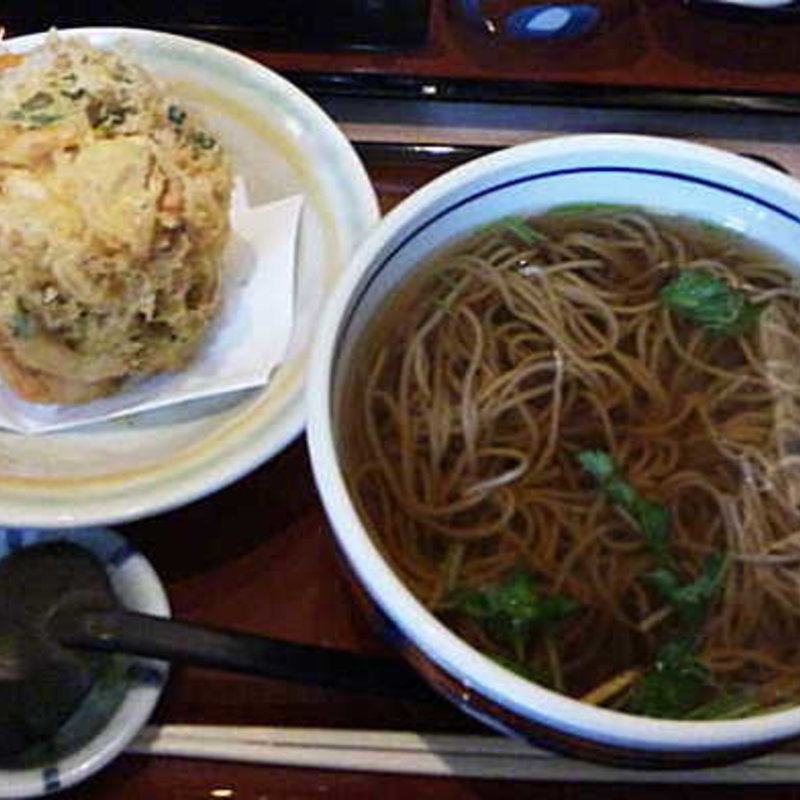 かき揚天そば(そば処　丸松)