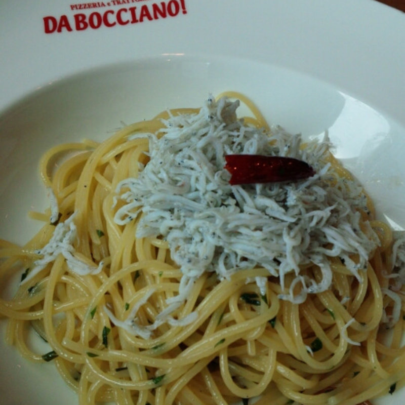 シラスのペペロンチーノ(ピッツェリア エ トラットリア ダ・ボッチャーノ 東京駅KITTE)
