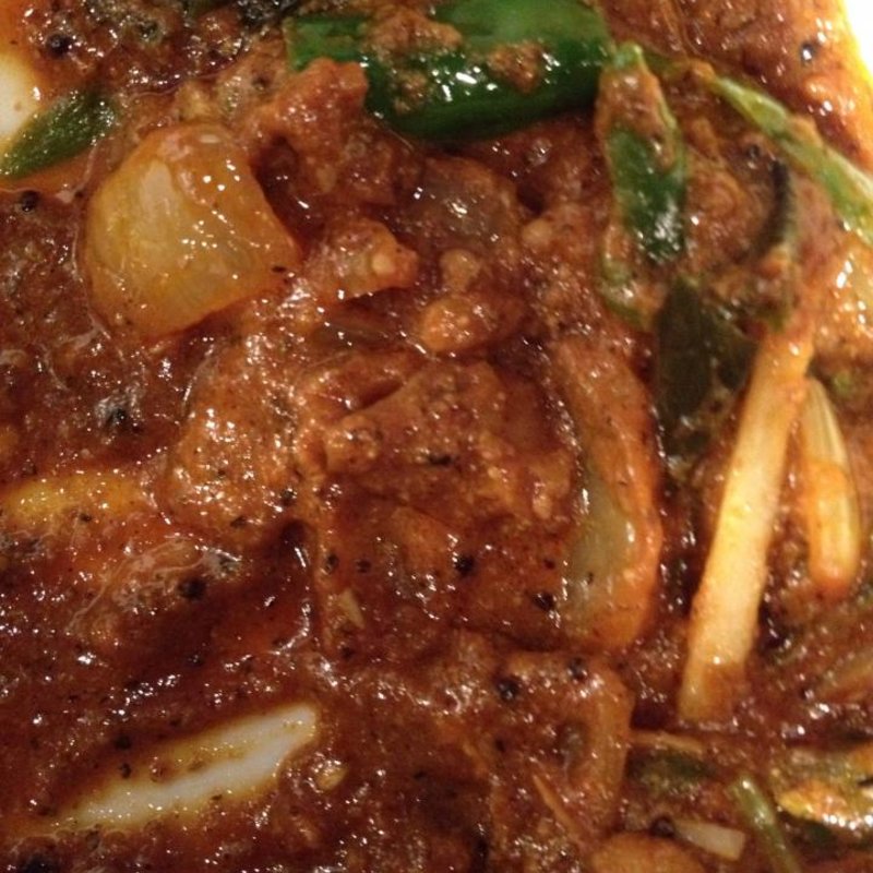 南インドの辛いマトンカレー(ダバインディア （Dhaba India）)