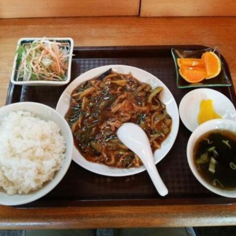 日替わり定食(茄子の辛子醤油煮)(ちゃんどーる )