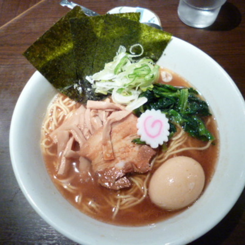 味玉魚介中華そば(つけめん 駒鉄)