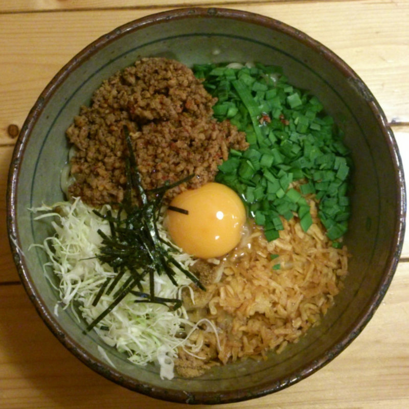 台湾まぜそば　塩(つけ麺 本丸 東海市店)