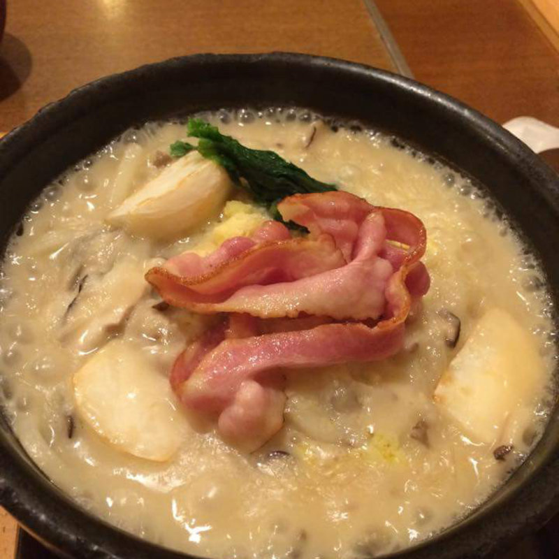 石焼き蕪のポタージュうどん(つるとんたん 本町楼)