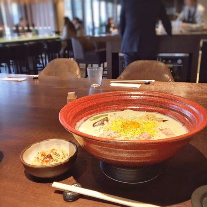 カルボナーラのおうどん（3玉）(つるとんたん UDON NOODLE Brasserie銀座)