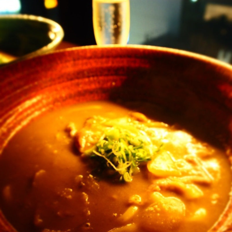 しゃぶ肉カレーのおうどん(つるとんたん UDON NOODLE Brasserie銀座)