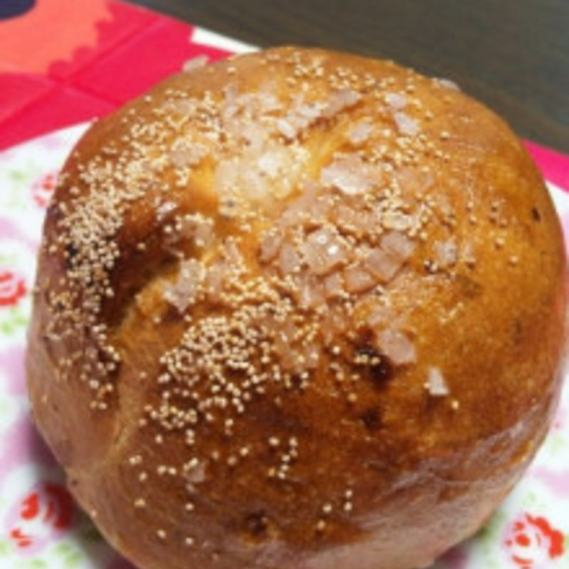 ふかベーグル　つけこみフルーツと甘いクリームチーズ(テコナベーグルワークス)